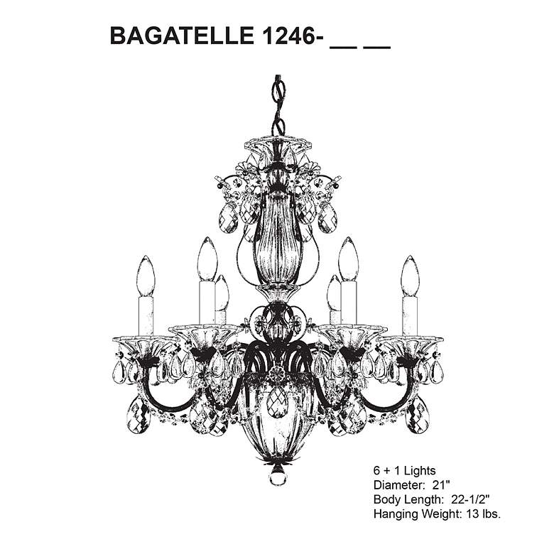 Image 4 Schonbek Bagatelle Collection 21" Wide Crystal Chandelier more views