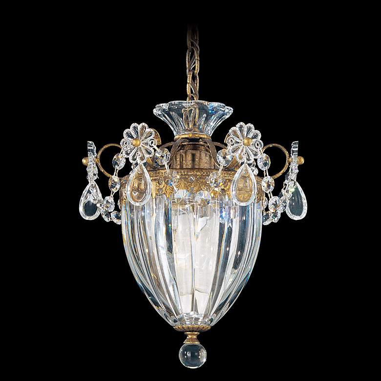 Image 1 Schonbek Bagatelle Collection 8 inch Wide Crystal Pendant Light