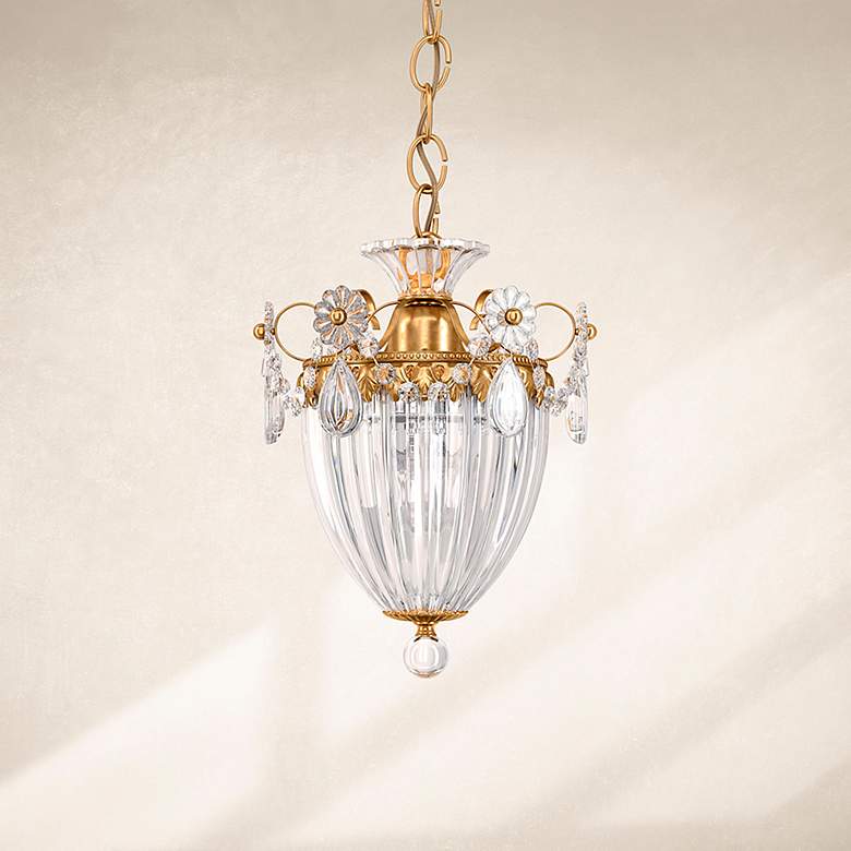 Image 1 Schonbek Bagatelle Collection 8" Wide Crystal Pendant Light