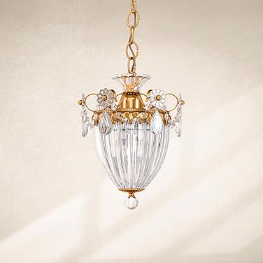 Schonbek Bagatelle Collection 8" Wide Crystal Pendant Light