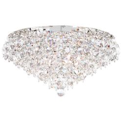 Schonbek Baronet 24"W Polished Stainless Steel Ceiling Light