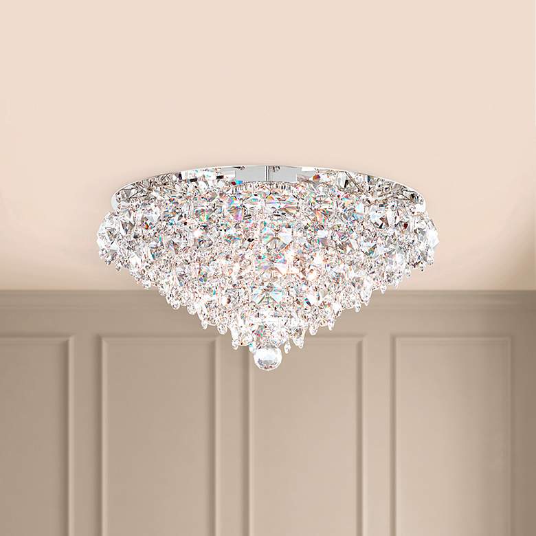 Image 6 Schonbek Baronet 24"W Polished Stainless Steel Ceiling Light more views