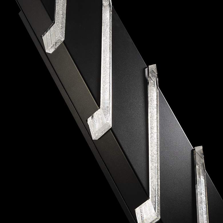 Image 4 Schonbek Barra 22" High Black and Modern Crystal LED Wall Sconce more views