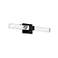 Schonbek Baton 26" Wide Black LED Bath Light