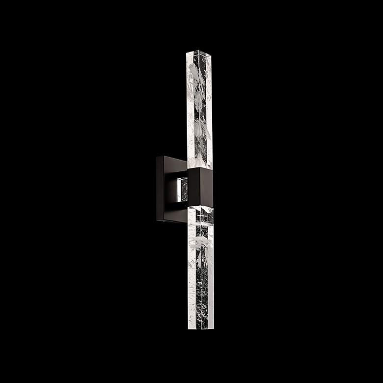 Image 5 Schonbek Baton 26" Wide Black LED Bath Light more views