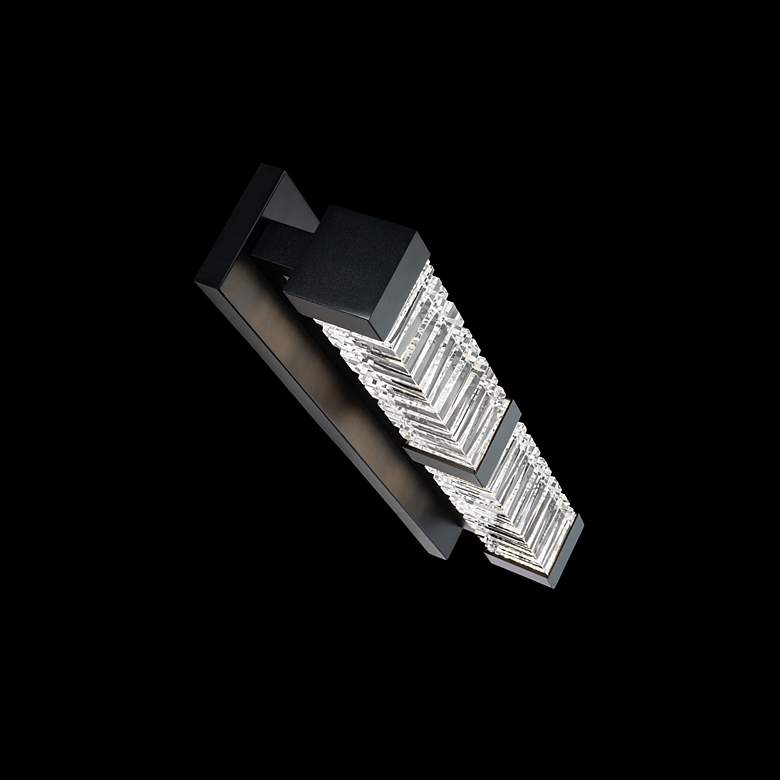 Image 3 Schonbek Beyond Guild 26" Black and Crystal LED Bath Vanity Light more views