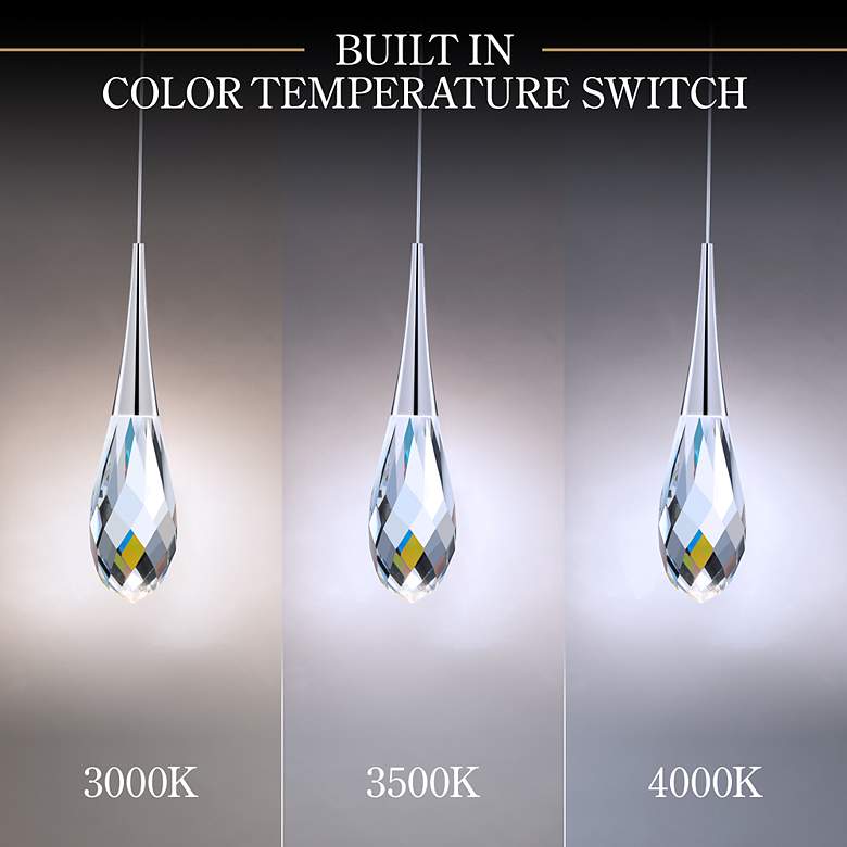 Image 5 Schonbek Beyond Hibiscus 40" 5-Light Nickel and Crystal Linear Pendant more views