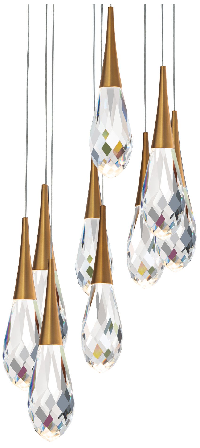 Schonbek-Beyond Hibiscus Brass - Antique Brass Collection