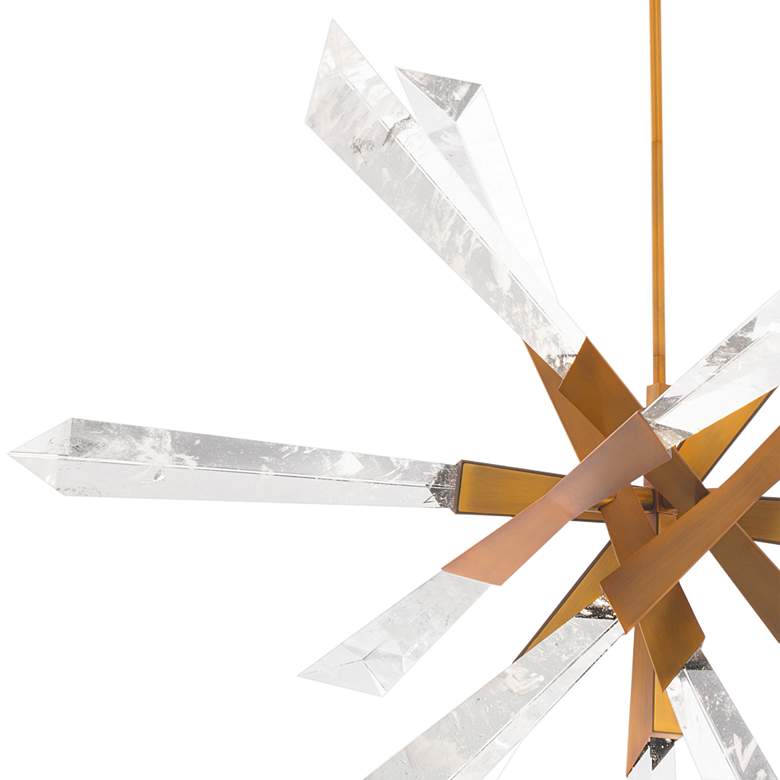 Image 3 Schonbek-Beyond Solitude 35.5" Wide Modern LED Aged Brass Pendant more views