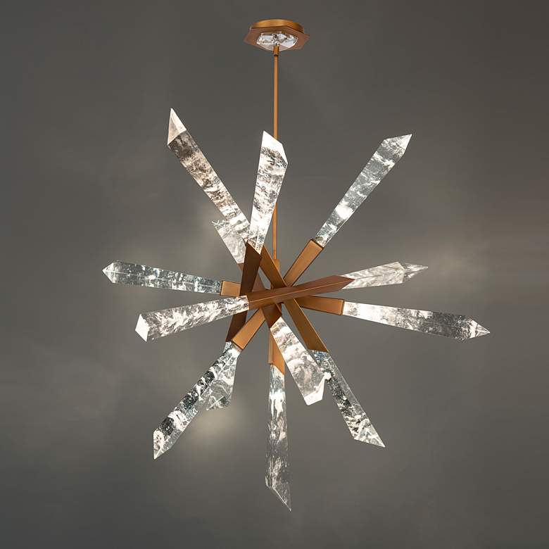 Image 5 Schonbek-Beyond Solitude 35.5 inch Wide Modern LED Aged Brass Pendant more views