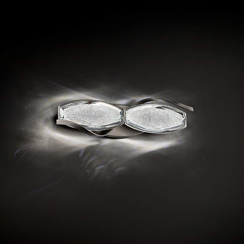 Image 4 Schonbek Bijoux 19 1/4" Wide Brushed Nickel LED Bath Light more views