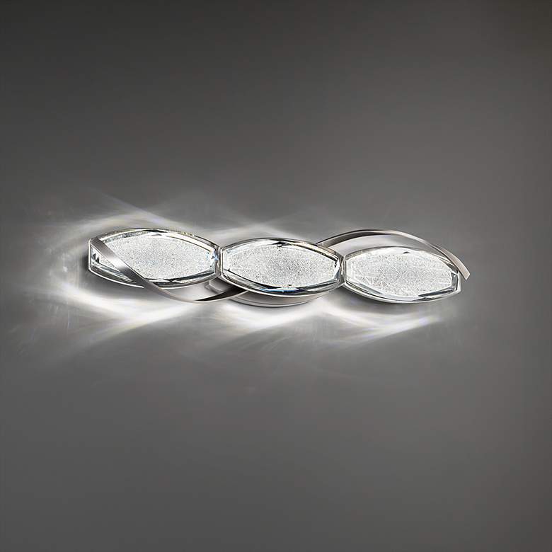 Image 4 Schonbek Bijoux 27 1/2" Wide Brushed Nickel LED Bath Light more views