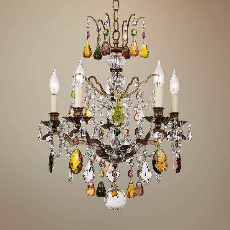 Image 1 Schonbek Bordeaux Collection Multi Color Crystal Chandelier