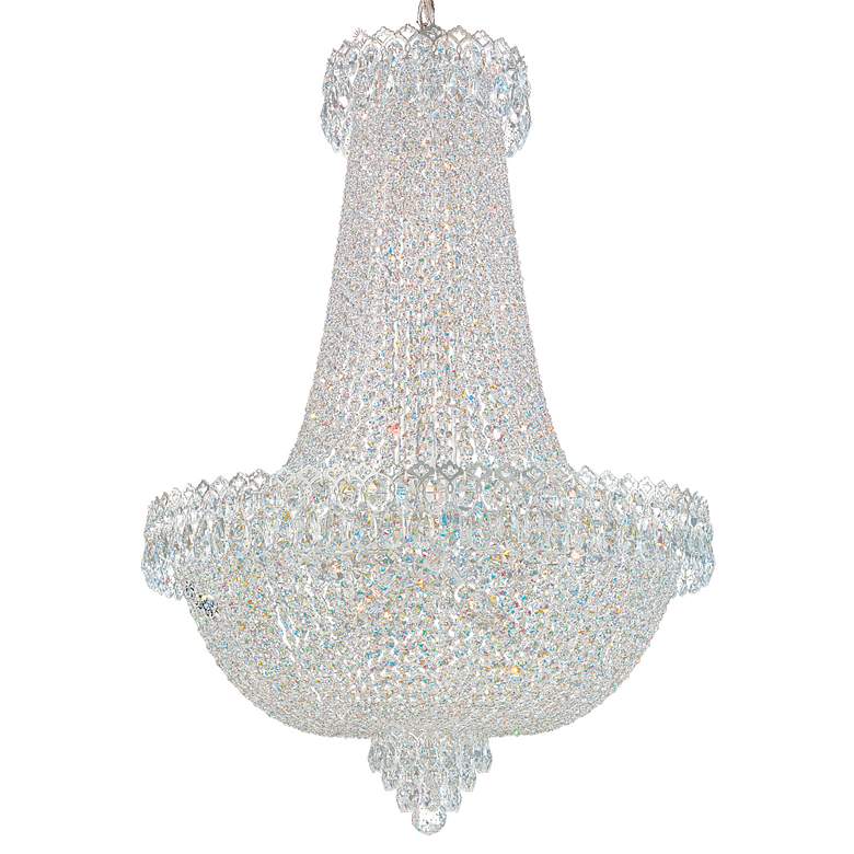 Image 2 Schonbek Camelot 22 Light Optic Crystal Polished Silver Chandelier