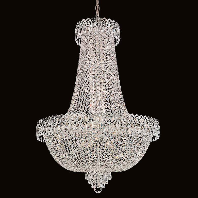 Image 3 Schonbek Camelot 22 Light Optic Crystal Polished Silver Chandelier more views