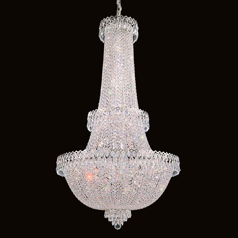 Image 3 Schonbek Camelot 41-Light Optic Crystal in Polished Silver Chandelier more views