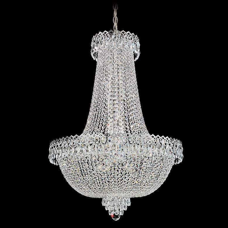 Schonbek Camelot Collection 28&quot;W Silver Crystal Chandelier