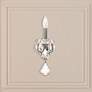 1_Schonbek Century 13" High Antique Silver Crystal Wall Sconce