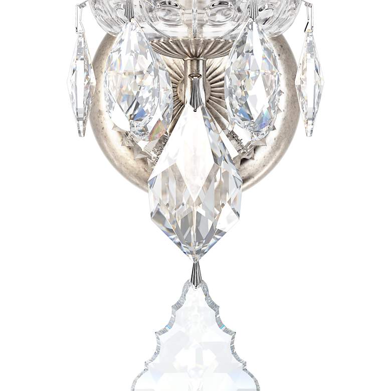 Image 5 Schonbek Century 13" High Antique Silver Crystal Wall Sconce more views