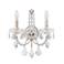 Schonbek Century 14"H Antique Silver Crystal 2-Light Sconce
