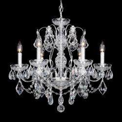 Schonbek Century 21&quot; Wide Traditional Silver and Crystal Chandelier