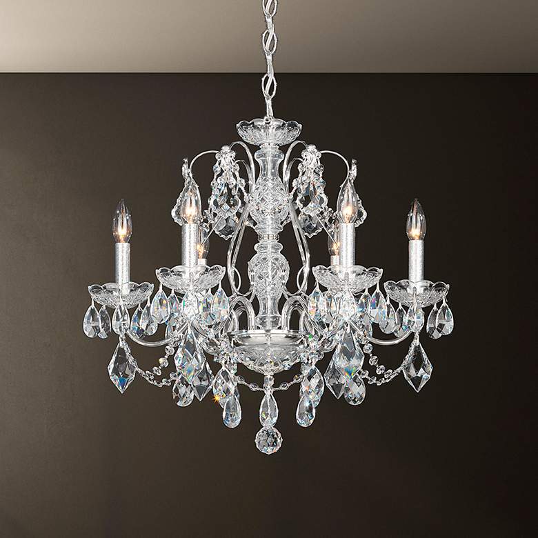 Image 1 Schonbek Century 21" Wide Traditional Silver and Crystal Chandelier