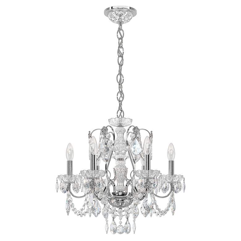 Image 3 Schonbek Century 21" Wide Traditional Silver and Crystal Chandelier more views