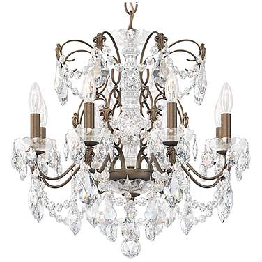 Schonbek Century 24" Wide Etruscan Gold 8-Light Chandelier