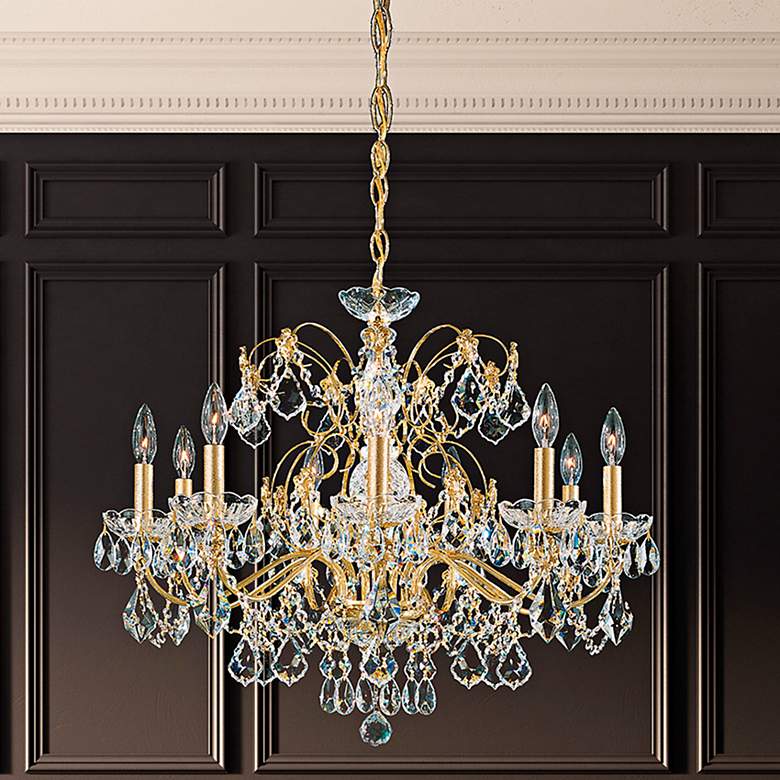 Image 1 Schonbek Century 26" Wide Heirloom Gold Crystal Chandelier