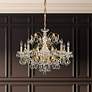 1_Schonbek Century 26" Wide Heirloom Gold Crystal Chandelier