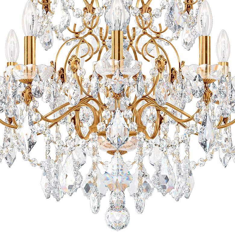 Image 3 Schonbek Century 26" Wide Heirloom Gold Crystal Chandelier more views