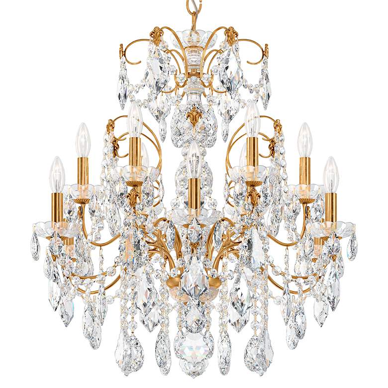 Image 1 Schonbek Century 30" Wide Heirloom Gold 12-Light Chandelier