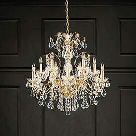 Image1 of Schonbek Century 30" Wide Heirloom Gold 12-Light Chandelier