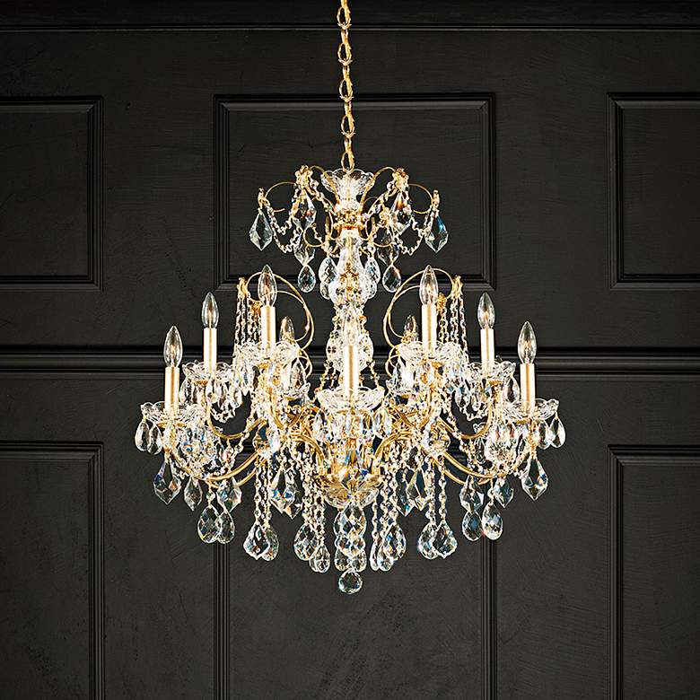 Image 3 Schonbek Century 30" Wide Heirloom Gold 12-Light Chandelier more views