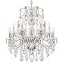2_Schonbek Century 30"W Antique Silver 12-Light Chandelier