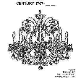 Image5 of Schonbek Century Collection 24" Wide Crystal Chandelier more views