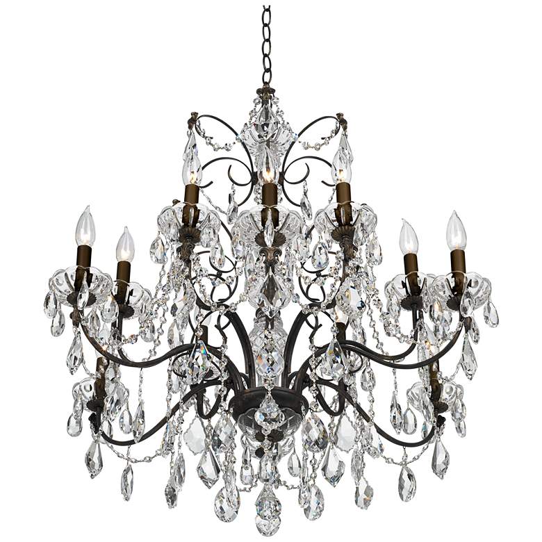 Image 4 Schonbek Century Collection 30 inch Wide Crystal 12-Light Chandelier more views