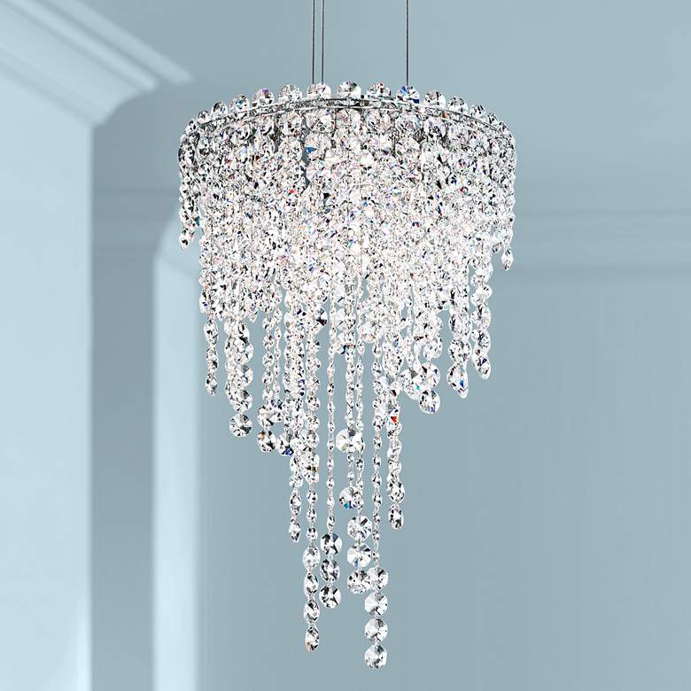 Image 1 Schonbek Chantant 14 inch Wide Small Optic Crystal Pendant Light