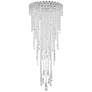 2_Schonbek Chantant 14"W Stainless Steel Crystal Ceiling Light