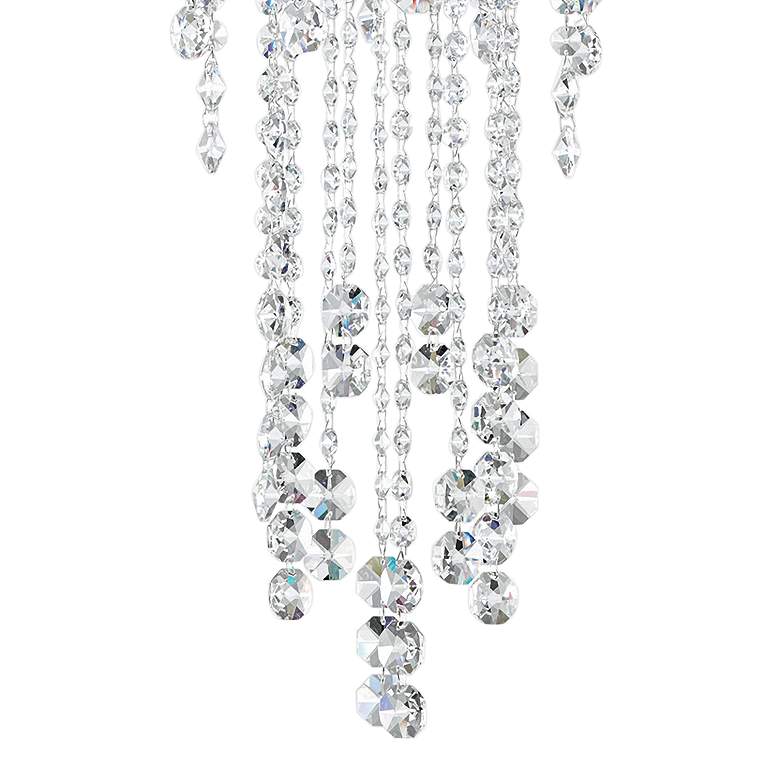 Image 3 Schonbek Chantant 14"W Stainless Steel Crystal Ceiling Light more views