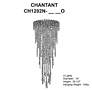 4_Schonbek Chantant 14"W Stainless Steel Crystal Ceiling Light more views