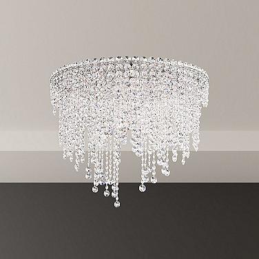 Schonbek Chantant 24" Wide Clear Optic Crystal Ceiling Light