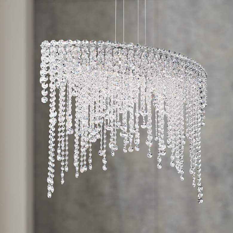 Image 1 Schonbek Chantant 33 inch Wide Large Crystal Pendant Light