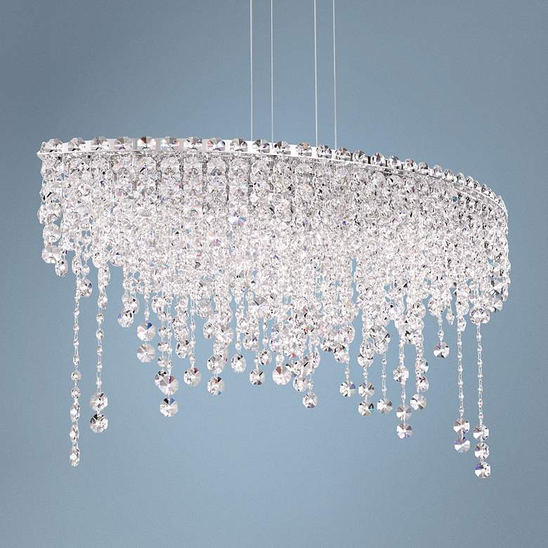Image 1 Schonbek Chantant 33 inch Wide Small Crystal Pendant Light