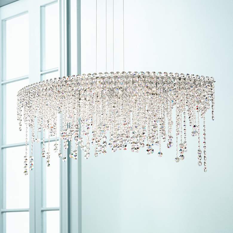 Image 1 Schonbek Chantant 43 inch Wide Crystal Pendant Light