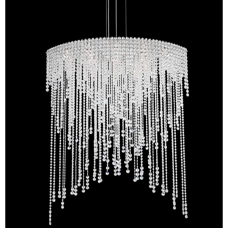 Image 1 Schonbek Chantant 43"W Stainless Steel Crystal Chandelier