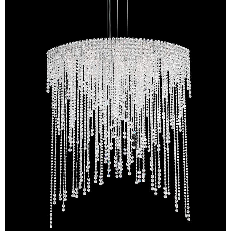 Image 1 Schonbek Chantant 43 inchW Stainless Steel Crystal Chandelier