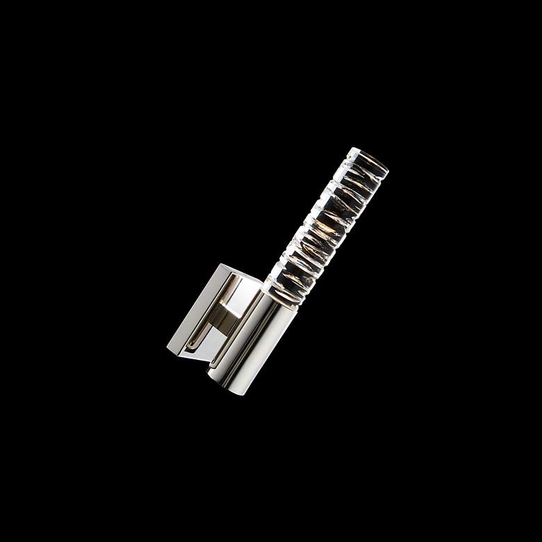 Image 3 Schonbek Cru 13 3/4" High Polished Nickel ADA LED Wall Sconce more views