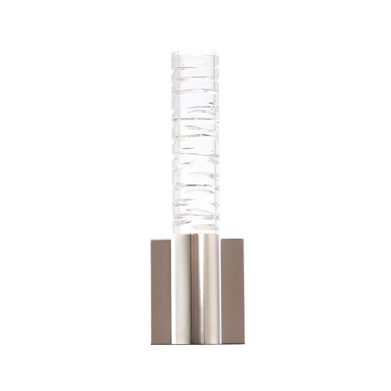 Image 4 Schonbek Cru 13 3/4" High Polished Nickel ADA LED Wall Sconce more views