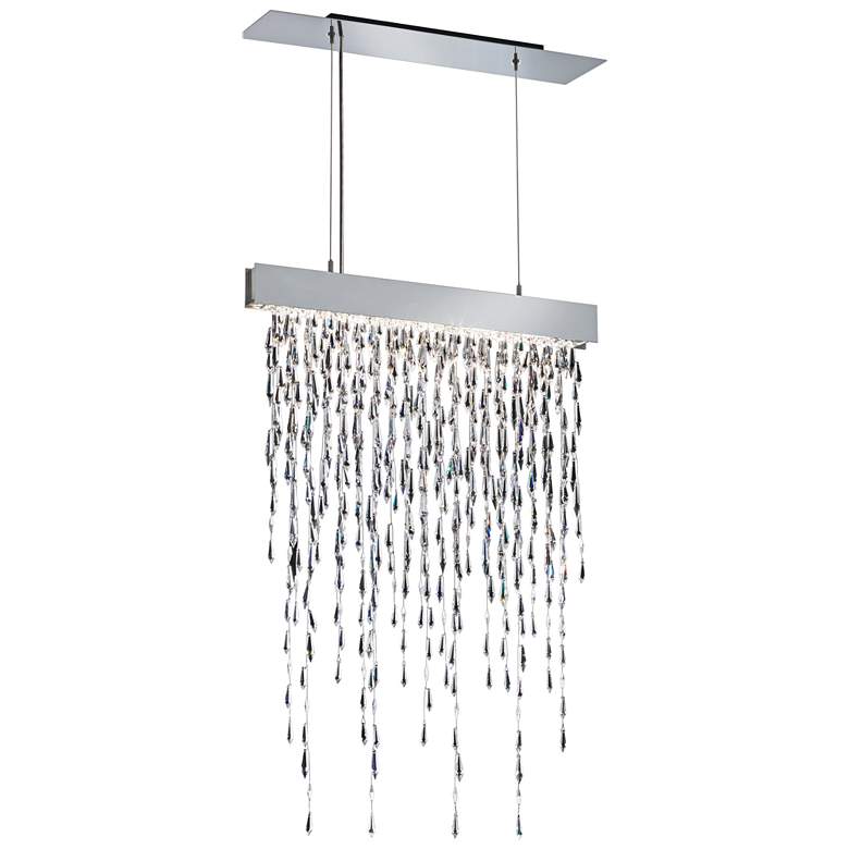 Image 1 Schonbek Crystalline Icicles 27 inch Wide Kitchen Island Light Pendant